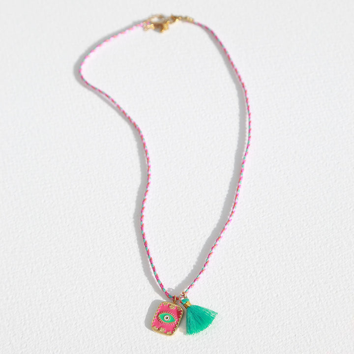 Ketting eye pink