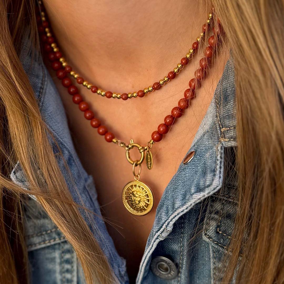 Collier Javea pierre de briques