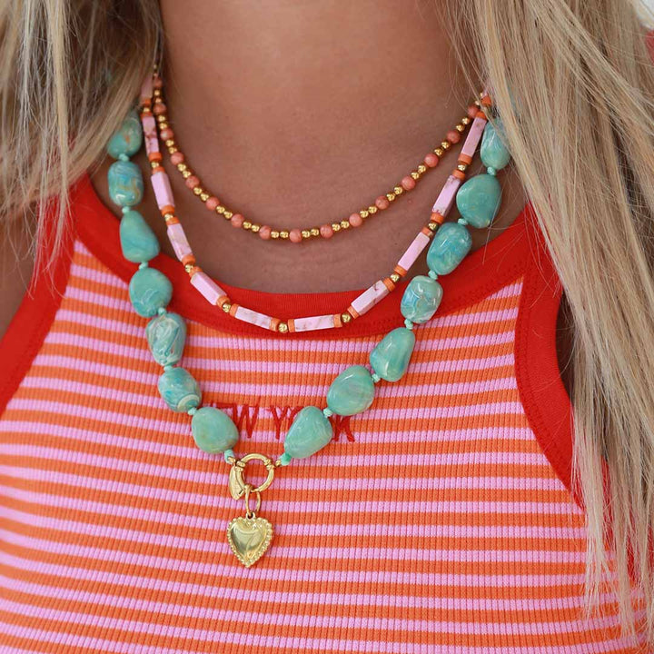 Ocean breeze ketting zeegroen