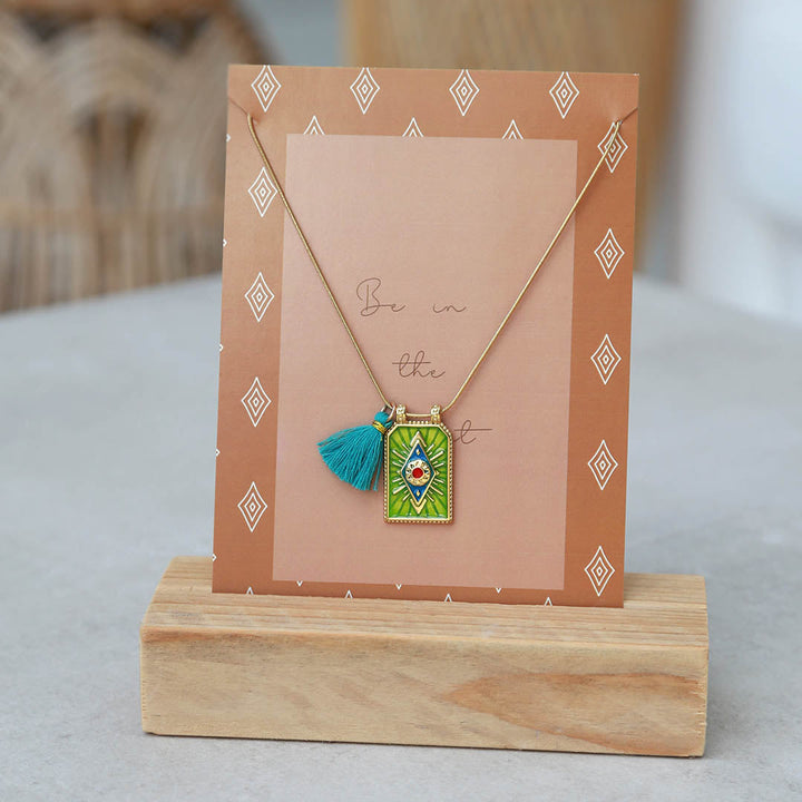 Gouden ketting tableau green