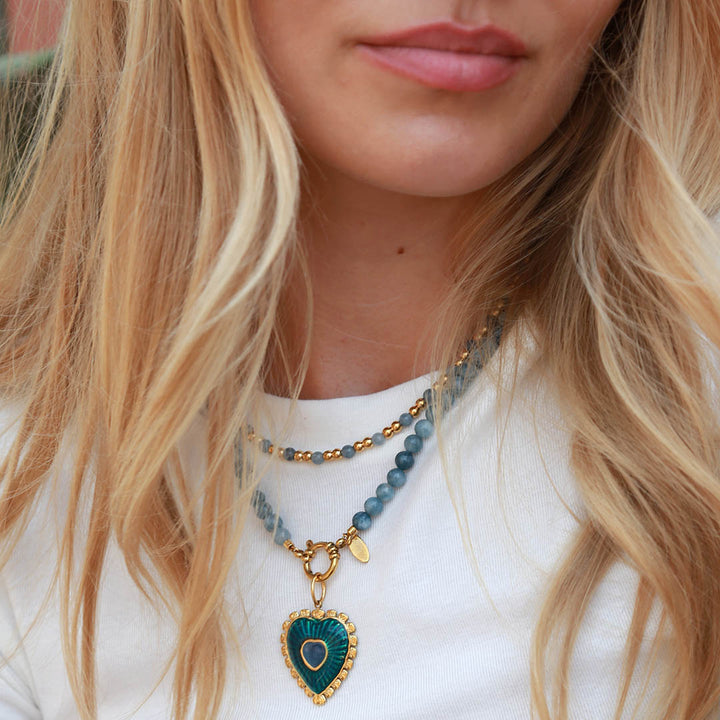 Ketting Moraira blauwe steen