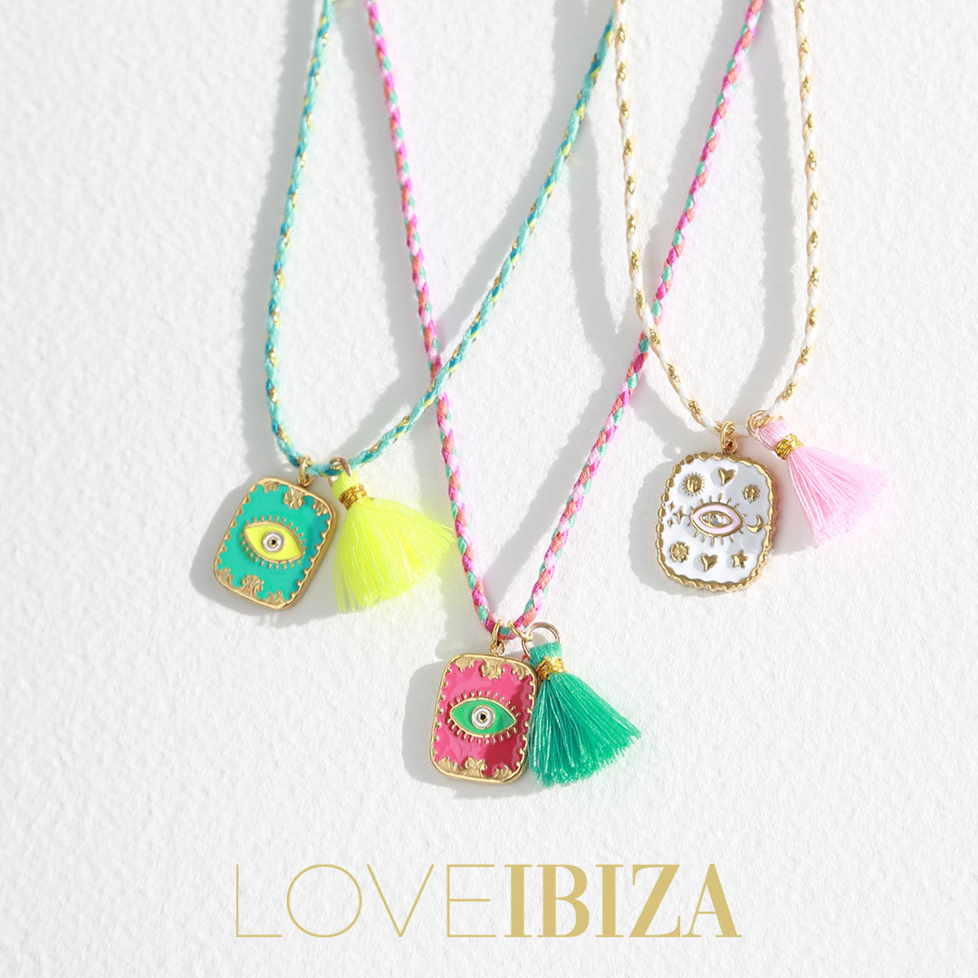 Ketting eye pink