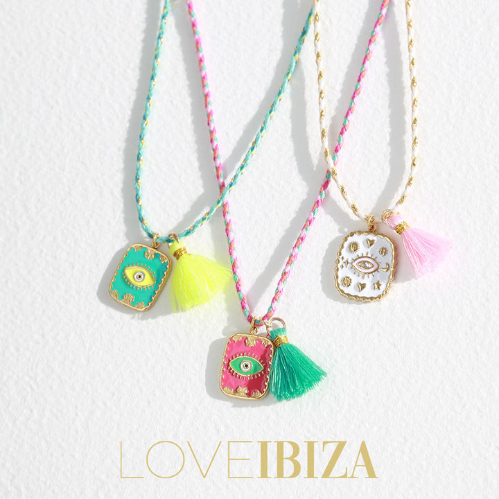 Ketting eye pink