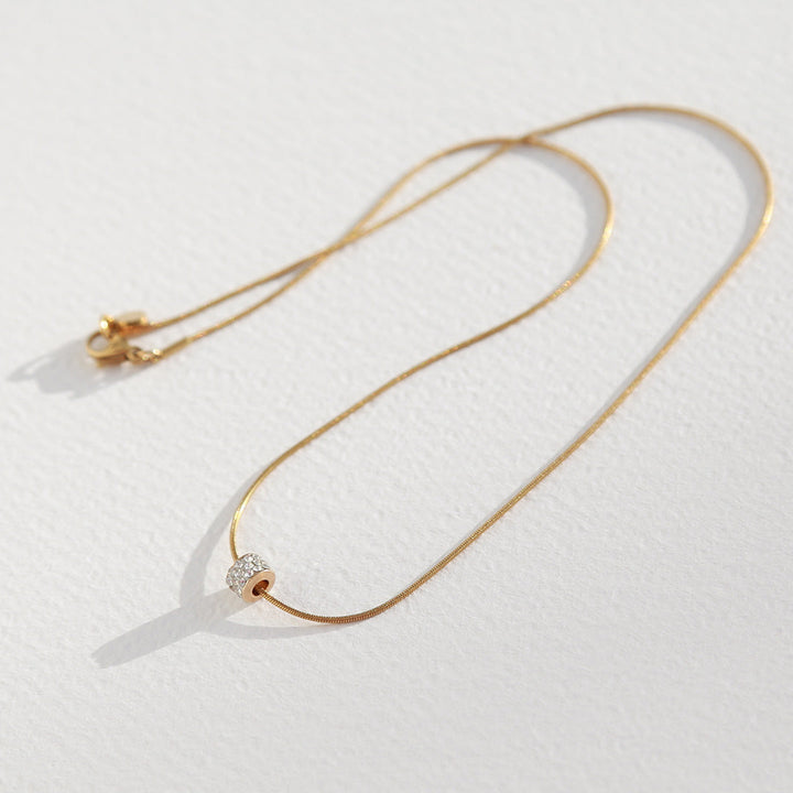 Cadena de oro con circonitas