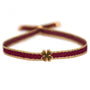 Woven bracelet clover gold