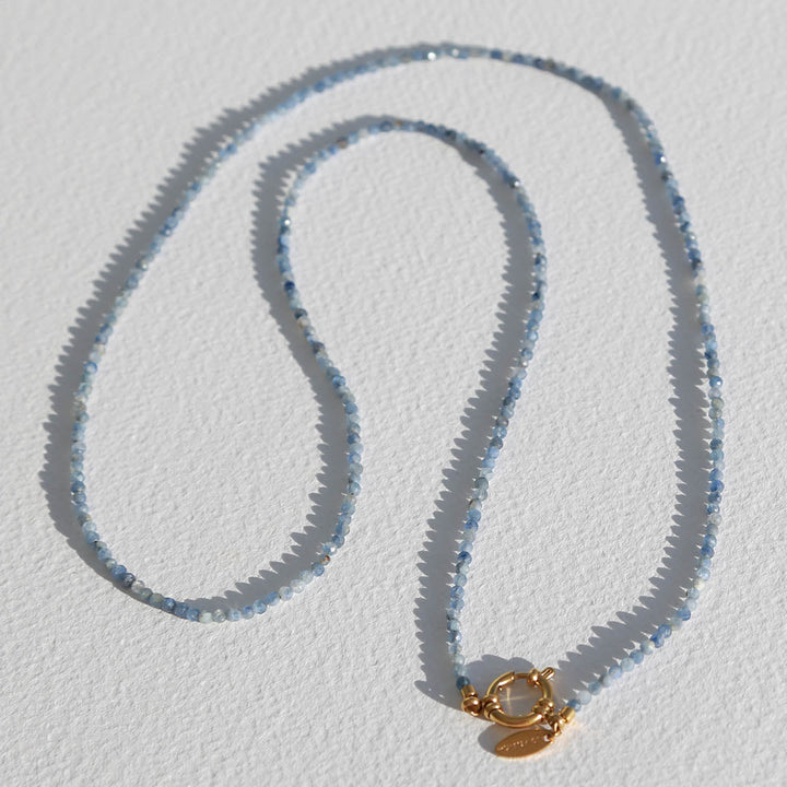 Lange ketting facet Natural Kyanite