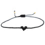 Love Ibiza heart armband neon yellow