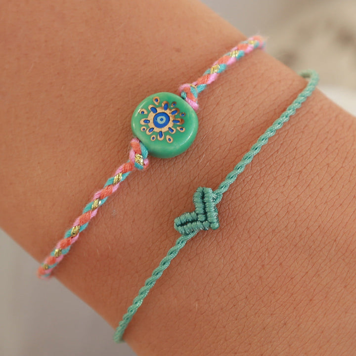 Armband klein hart sea green