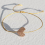 Armband neonoranges Herz