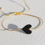 Armband neonoranges Herz