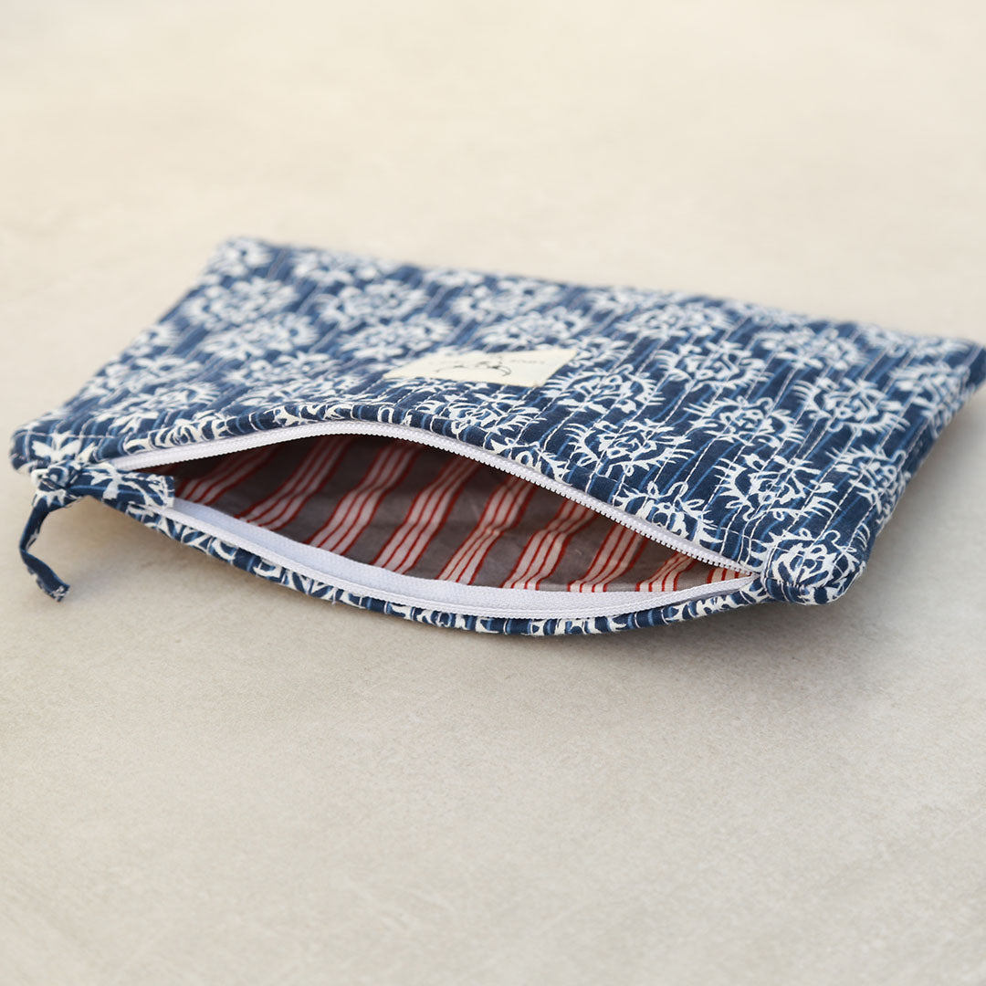 Make-up tasje Indian blue