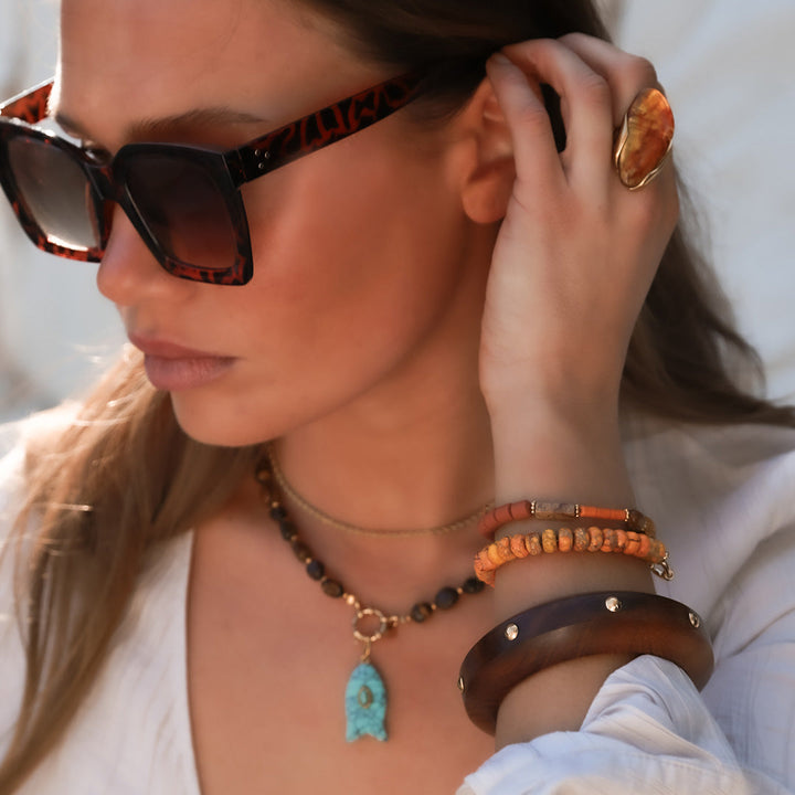Bedel vis turquoise
