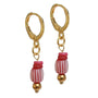 Gold earrings mystic soul brown