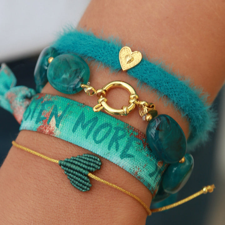 Armband pastille emerald