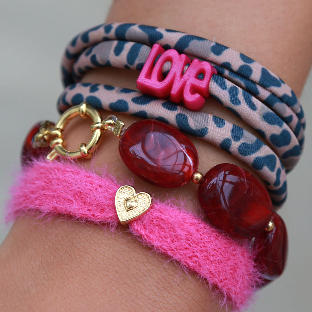 Armband pastille burgundy