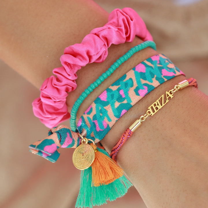 Bracelet Ibiza coral pink