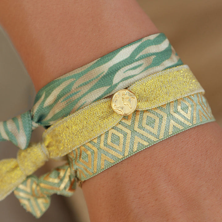 Ibiza elastic bands Olive globe