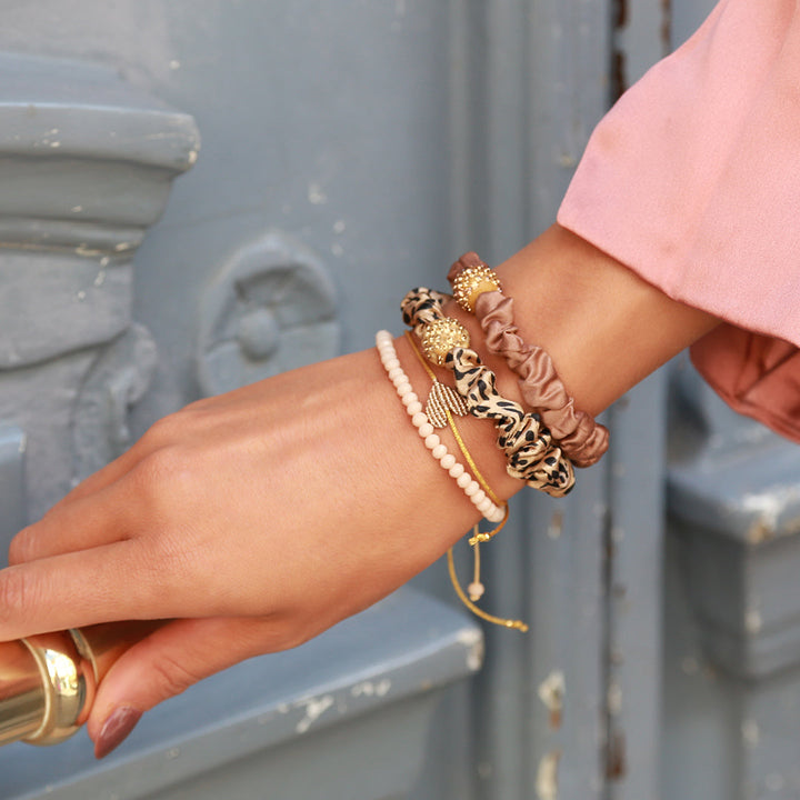 Bracelet Large heart champagne  