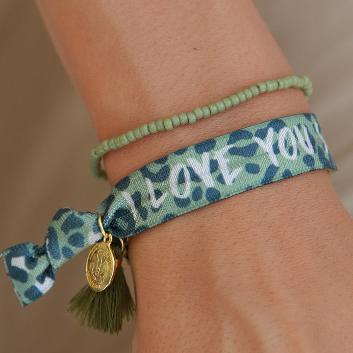 Ibiza elastiekjes I love you so matcha