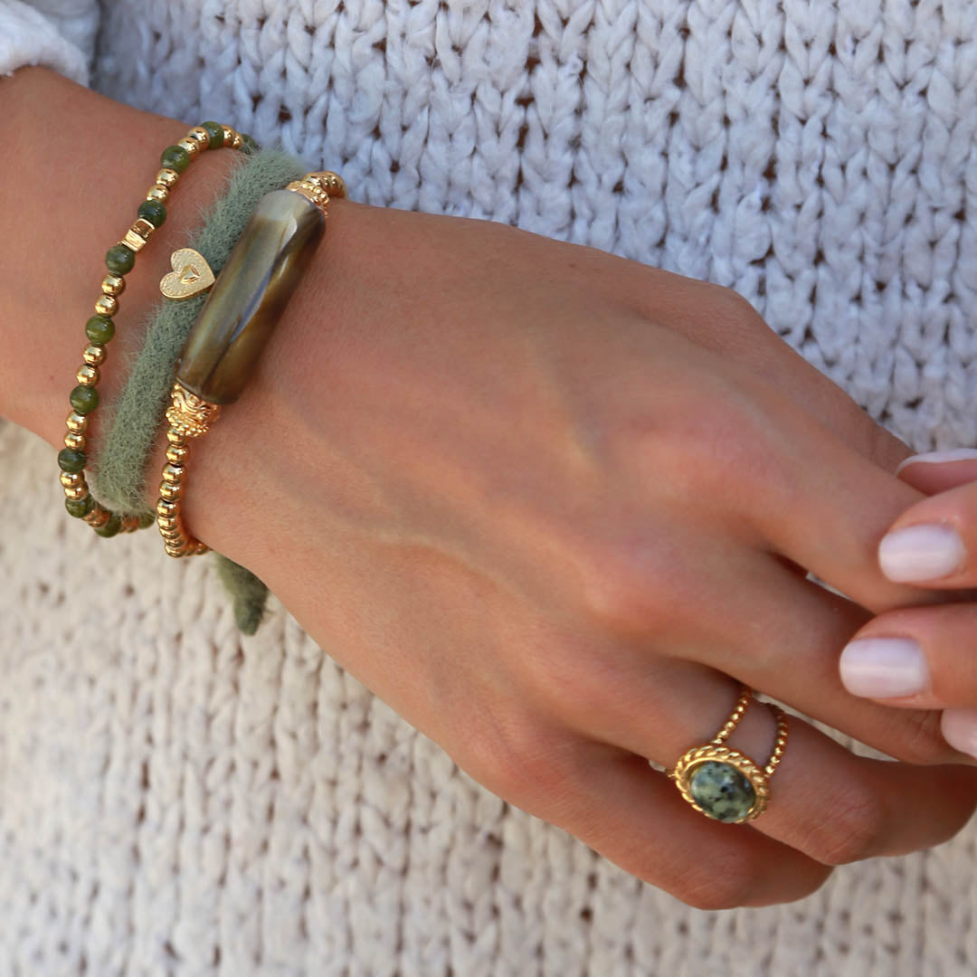 Bague en or turquoise africaine