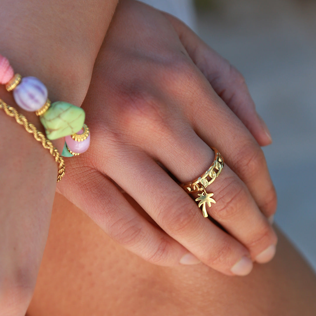Ring palm goud