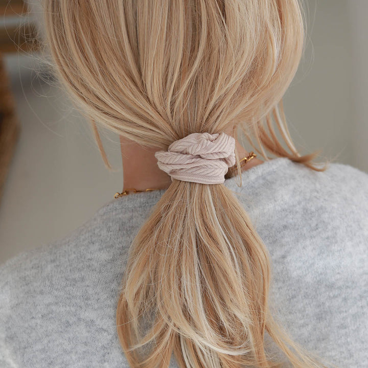 Scrunchie beige jogger