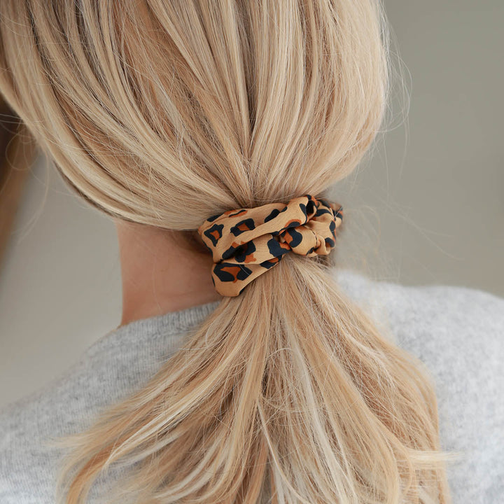 Scrunchie warm leopard