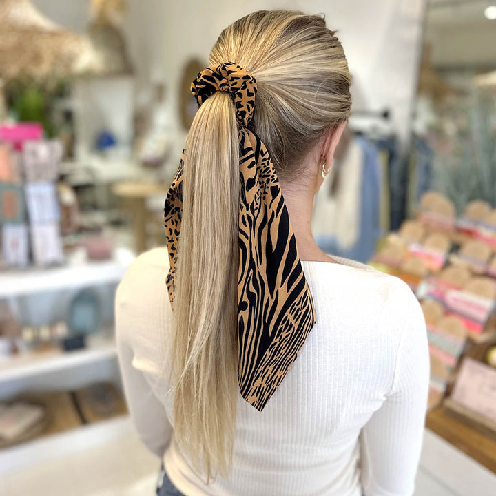 Scrunchie sjaal animal