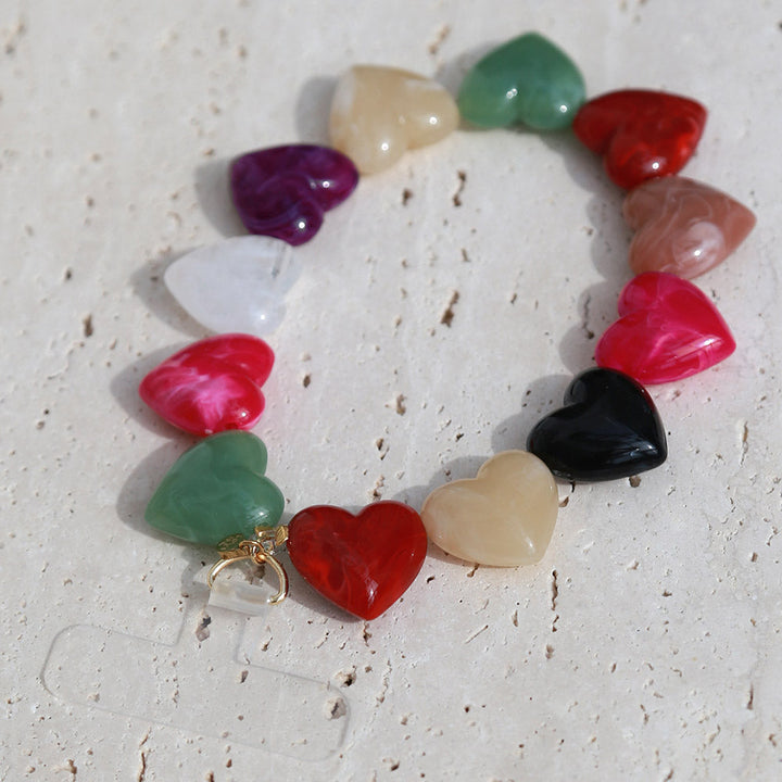 Telefonschnur glasierte Herzen