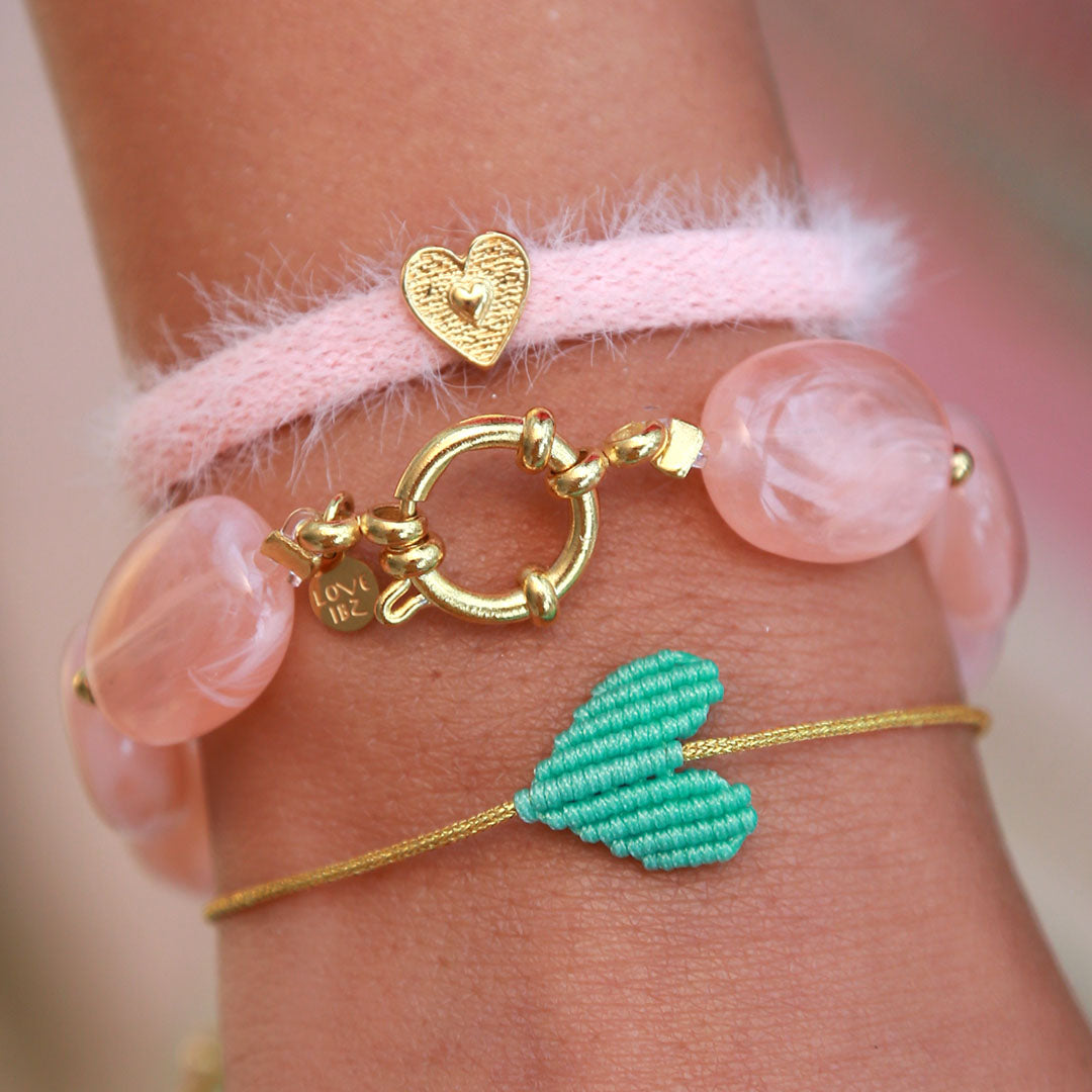 Armband türkisfarbenes Herz