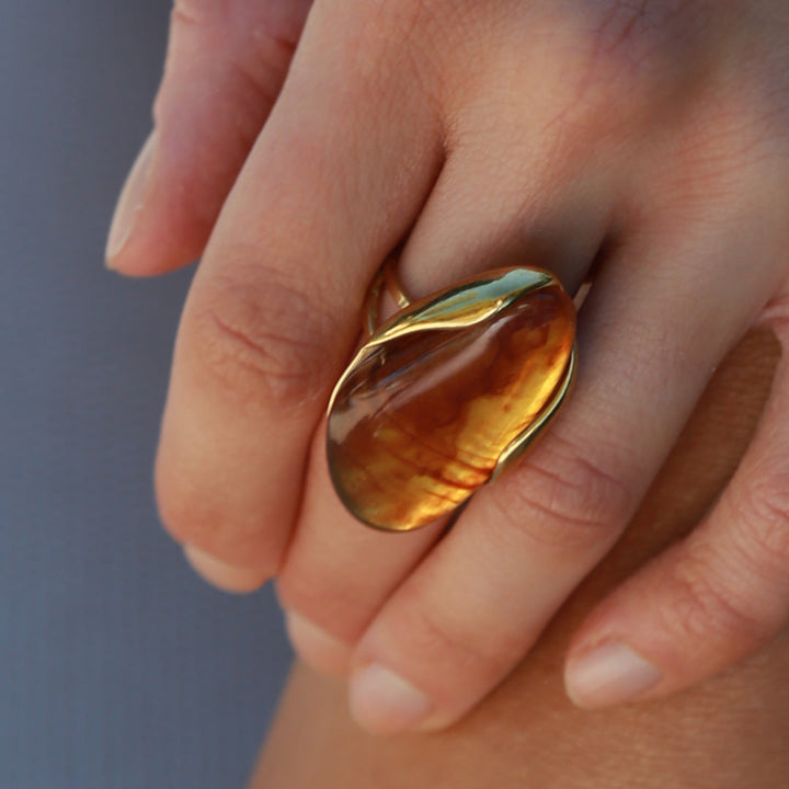 Gouden ring Solitano