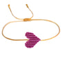 Bracelet lilac heart
