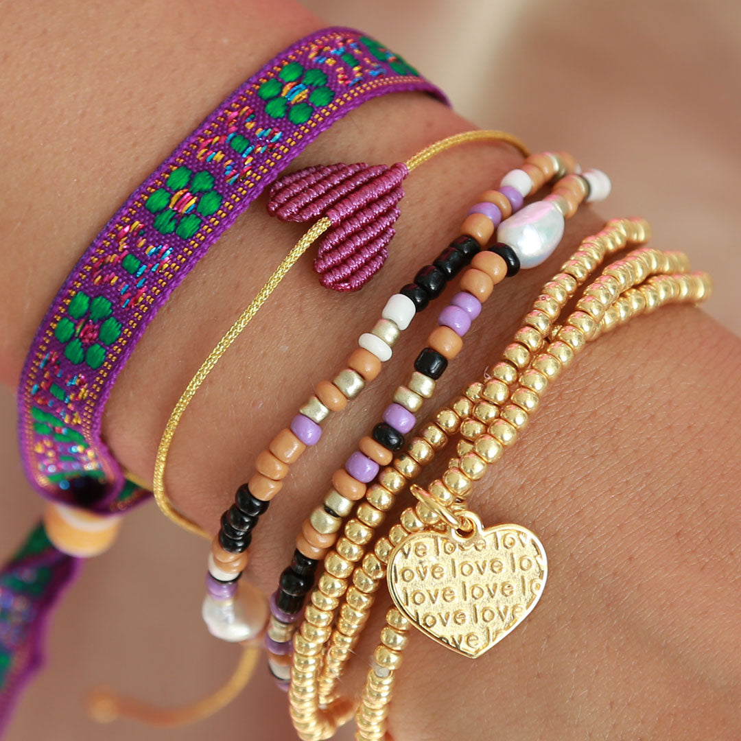 Bracelet cerise heart